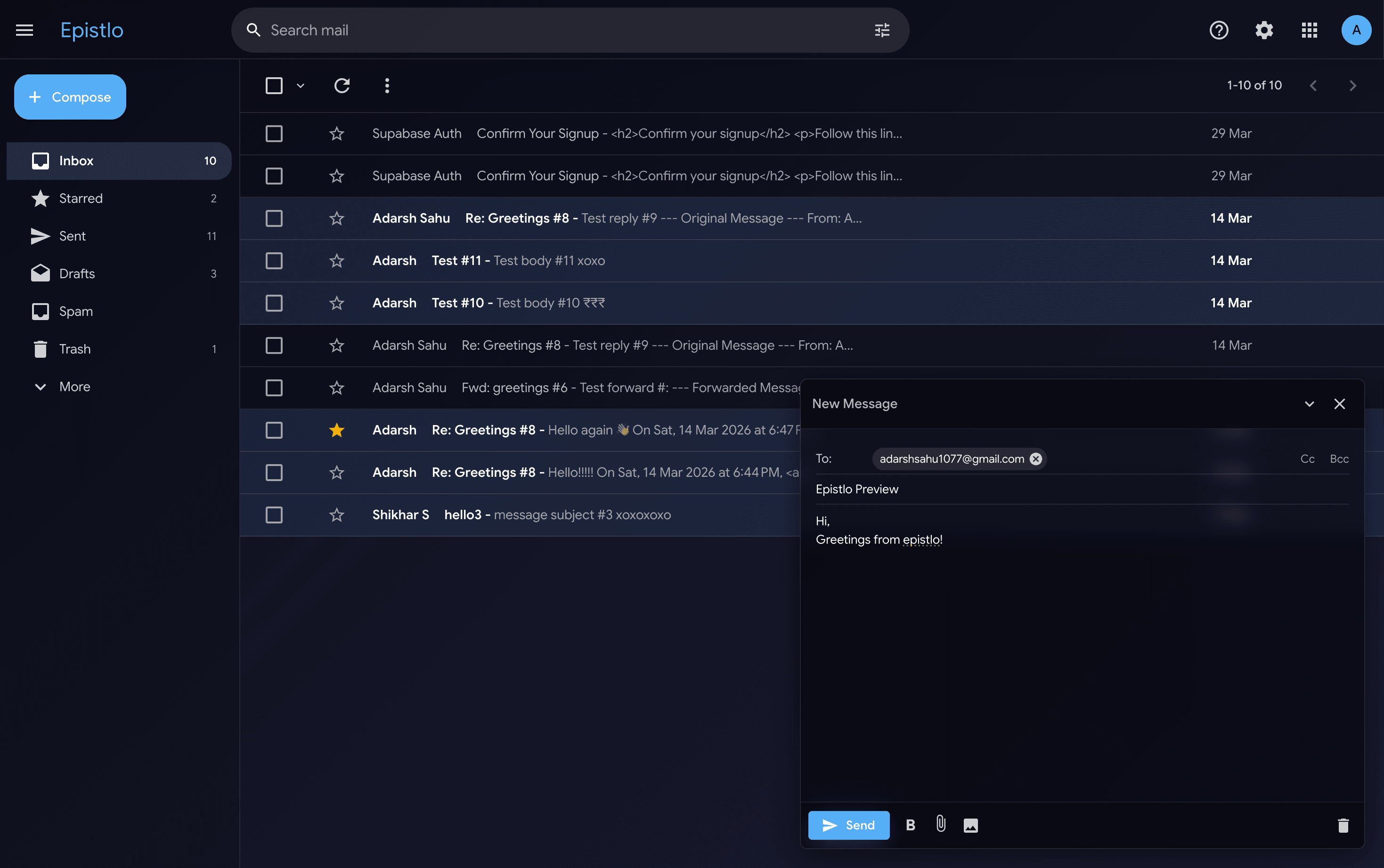 Epistlo screenshot